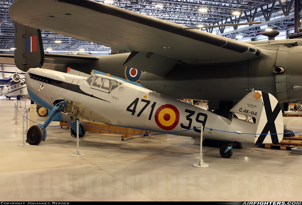 Spain - Air Force Hispano HA-1112-M1L Buchon C.4K-114 at Ottawa - Rockcliffe (YRO / CYRO), Canada