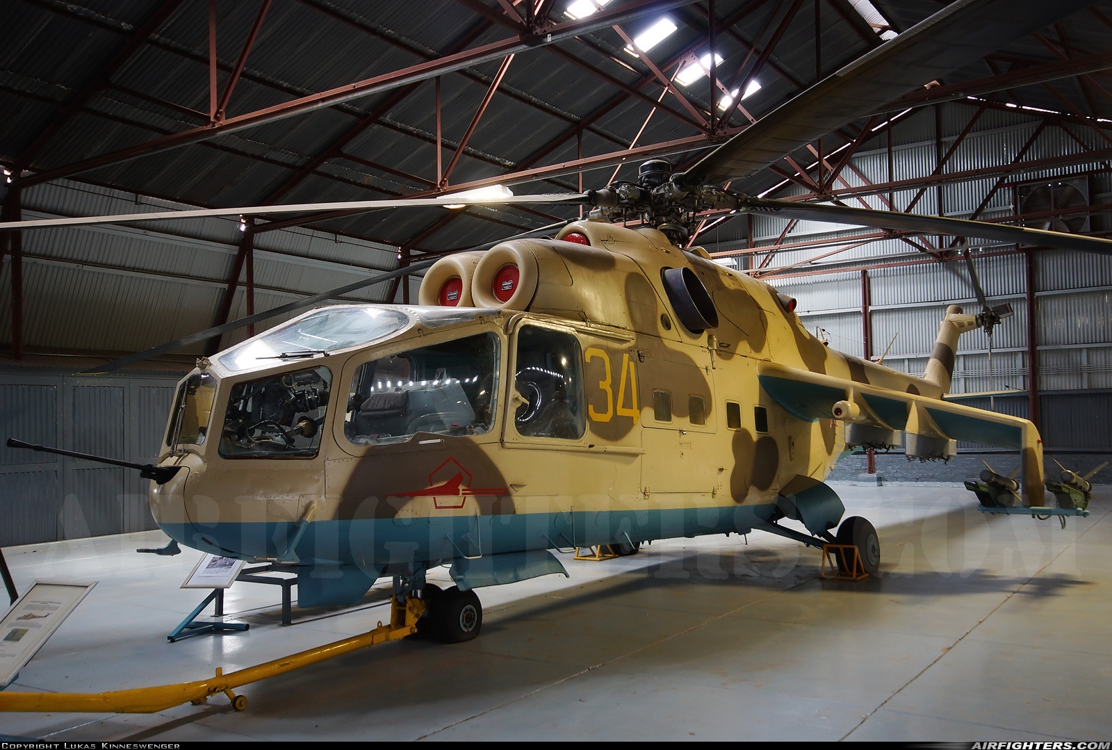 Algeria - Air Force Mil Mi-24A SU-97 at Swartkop (FASK), South Africa