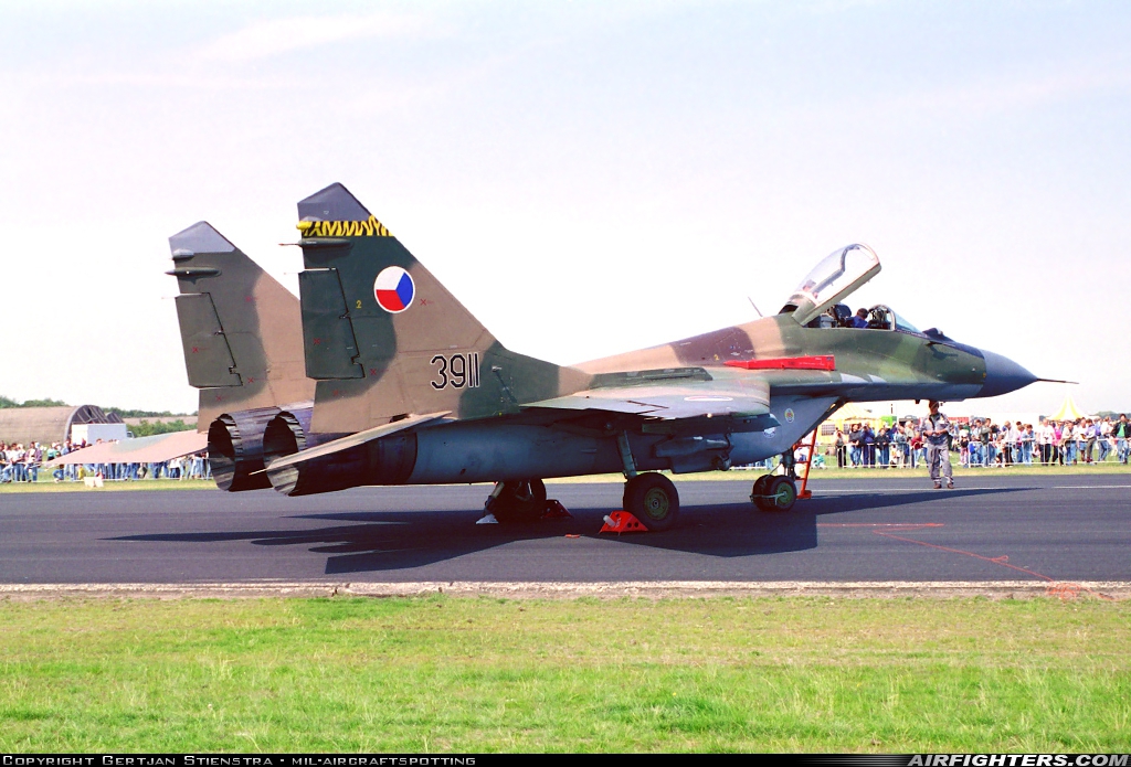 Czechoslovakia - Air Force Mikoyan-Gurevich MiG-29AS 3911 at Breda - Gilze-Rijen (GLZ / EHGR), Netherlands