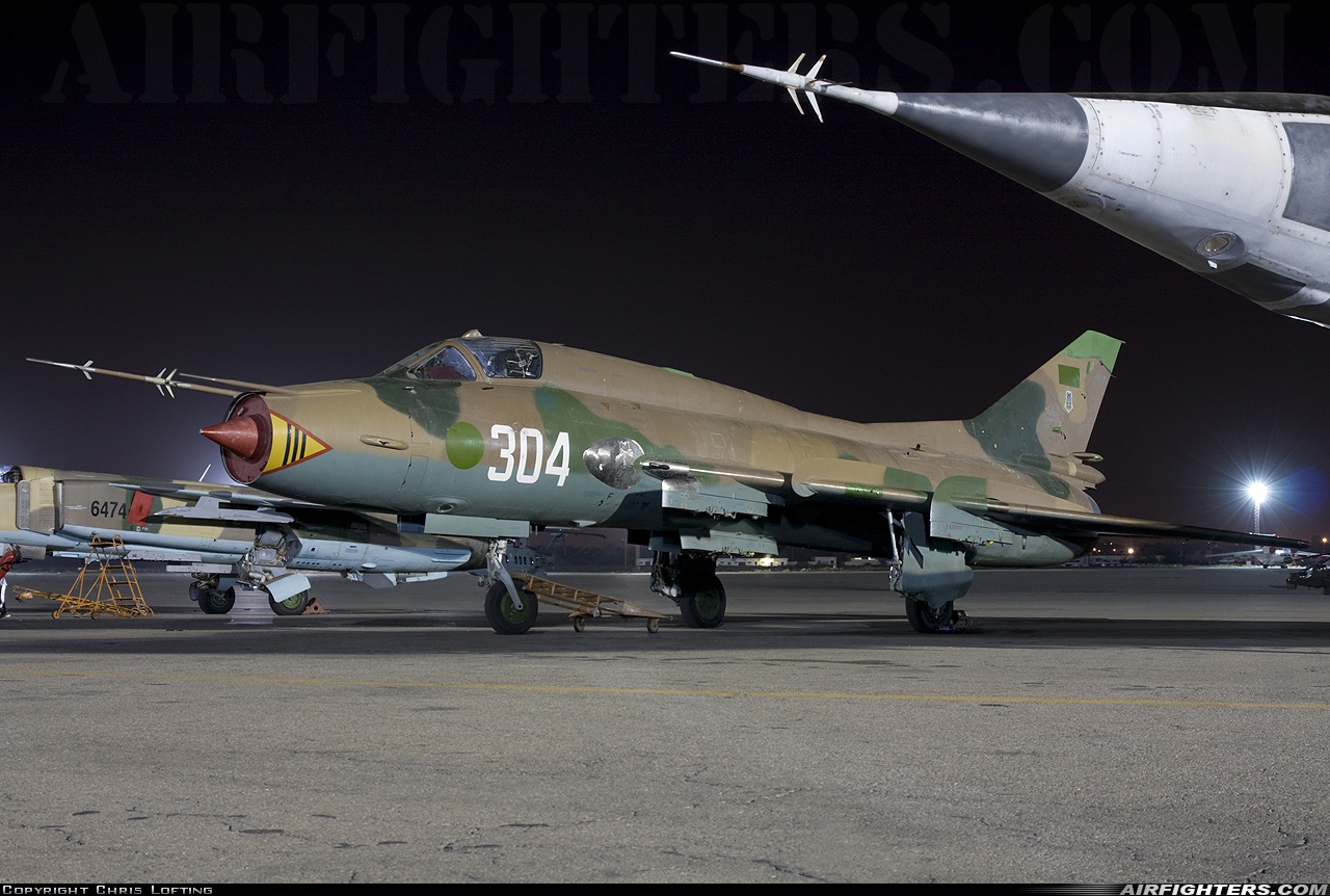 Libya - Air Force Sukhoi Su-22M3 304 at Tripoli - Mitiga (MJI / HLLM), Libya