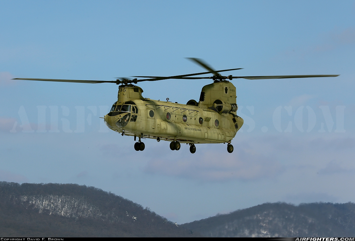 USA - Army Boeing Vertol CH-47F Chinook 07-08735 at Fort Indiantown Gap - Muir Army Airfield (MUI / KMUI), USA