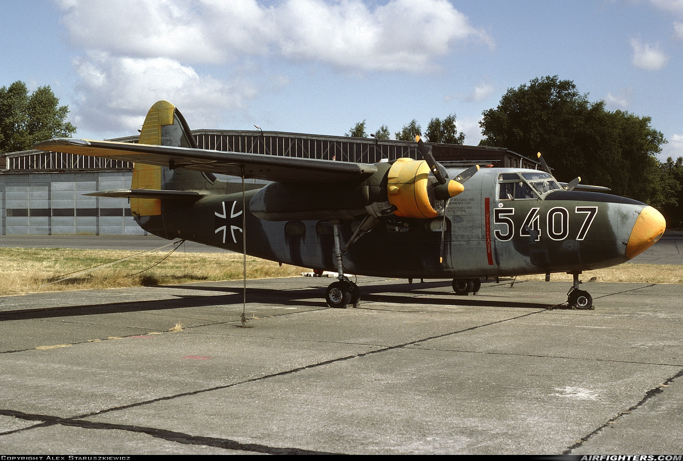 Germany - Air Force Percival P-66 Pembroke C.54 54+07 at Uetersen (QSM / EDHE), Germany