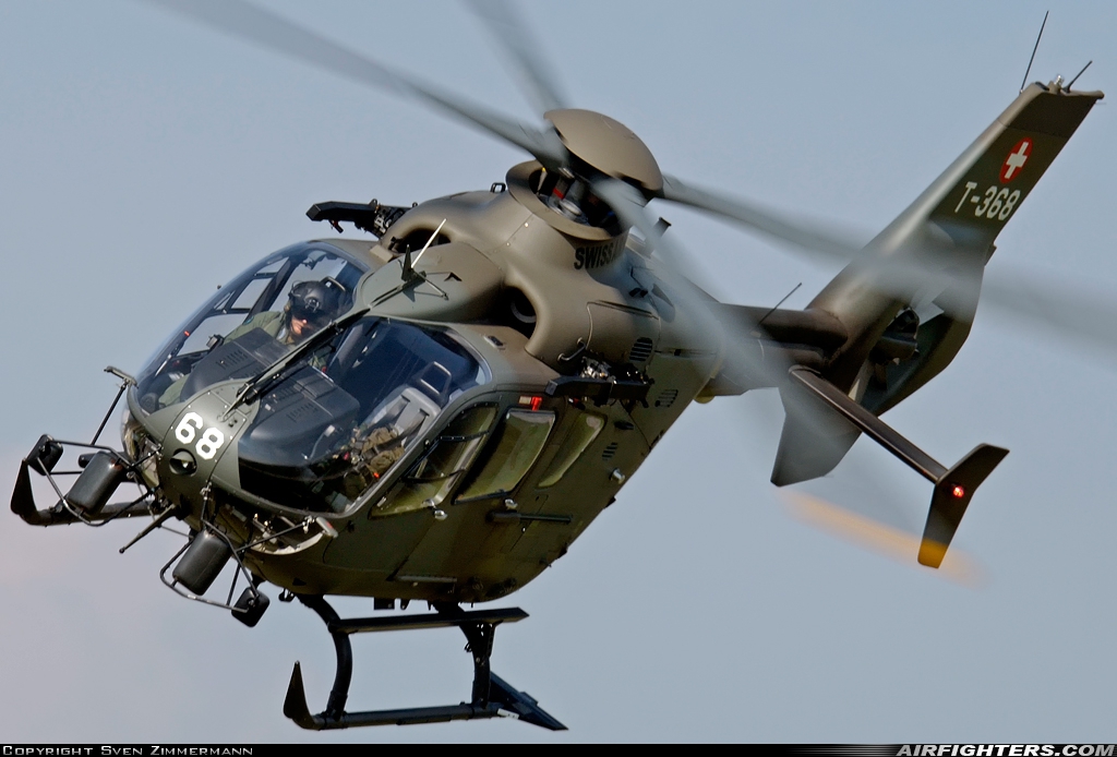 Switzerland - Air Force Eurocopter TH05 (EC-635P2+) T-368 at Payerne (LSMP), Switzerland