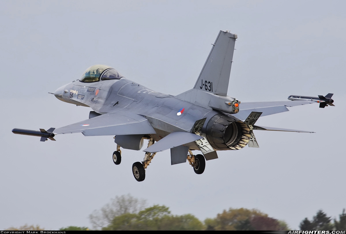 Netherlands - Air Force General Dynamics F-16AM Fighting Falcon J-631 at Breda - Gilze-Rijen (GLZ / EHGR), Netherlands