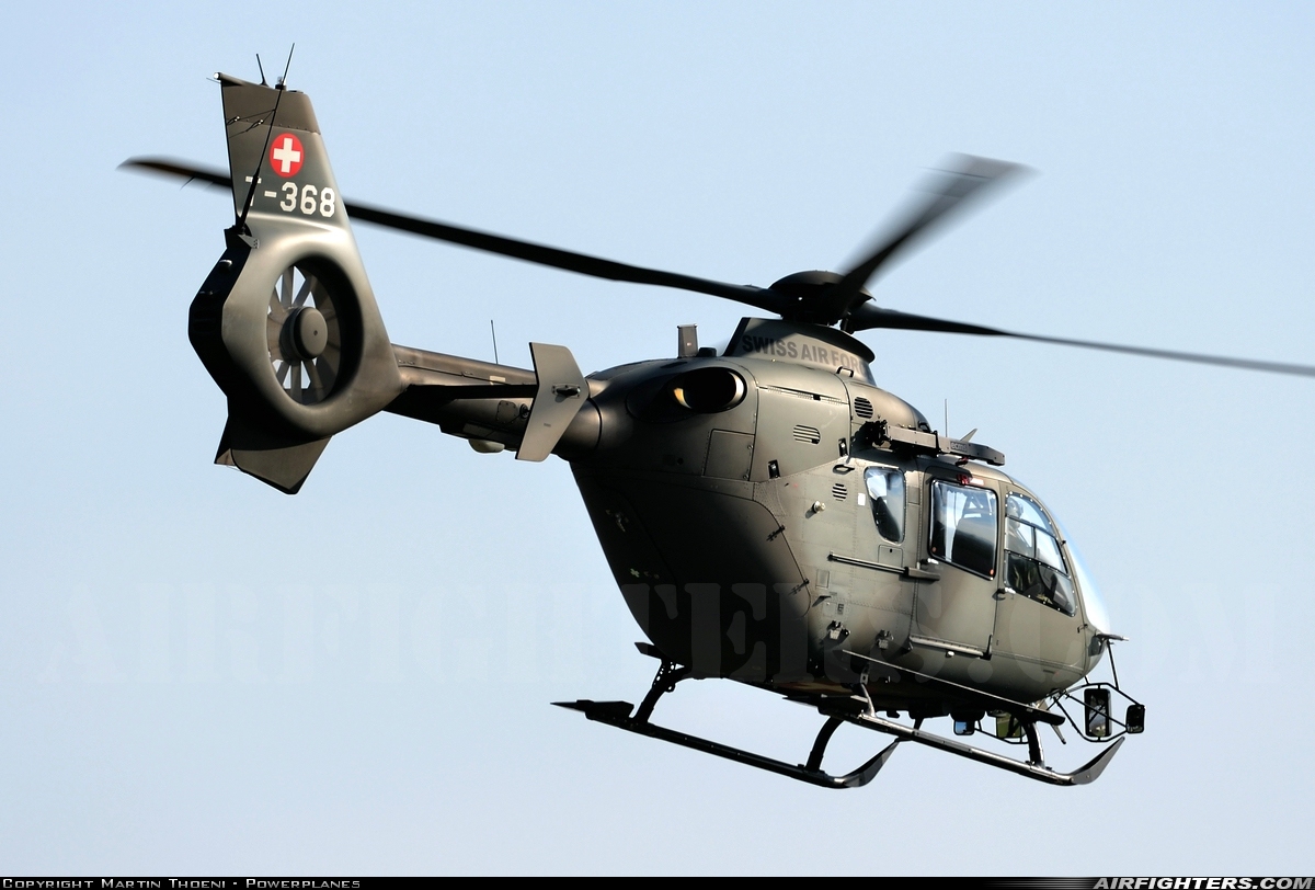 Switzerland - Air Force Eurocopter TH05 (EC-635P2+) T-368 at Payerne (LSMP), Switzerland