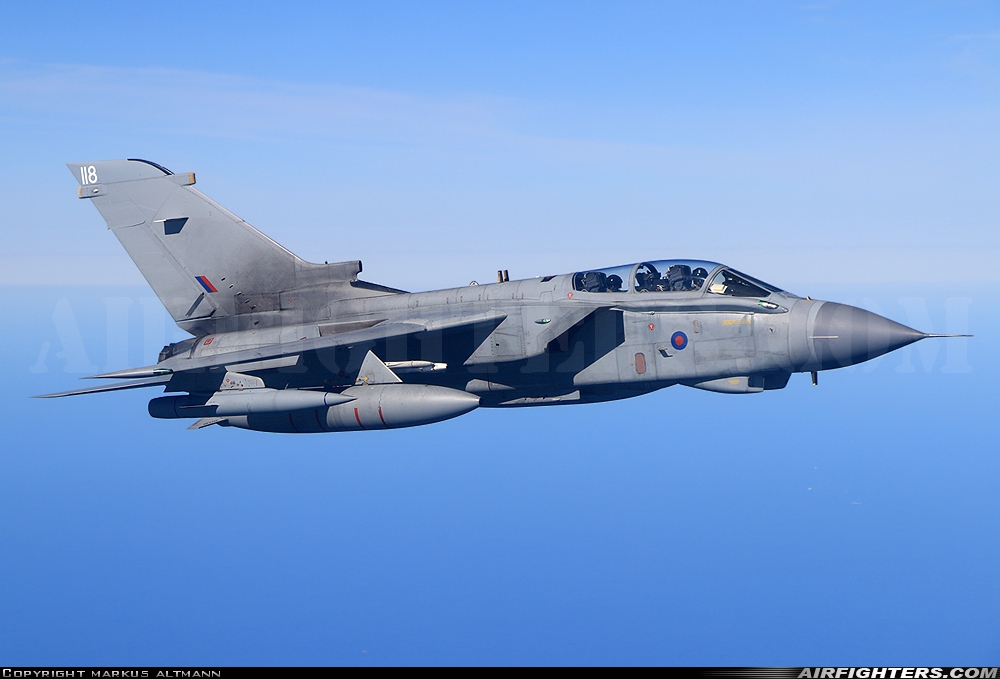 UK - Air Force Panavia Tornado GR4 ZG705 at North Sea, International Airspace