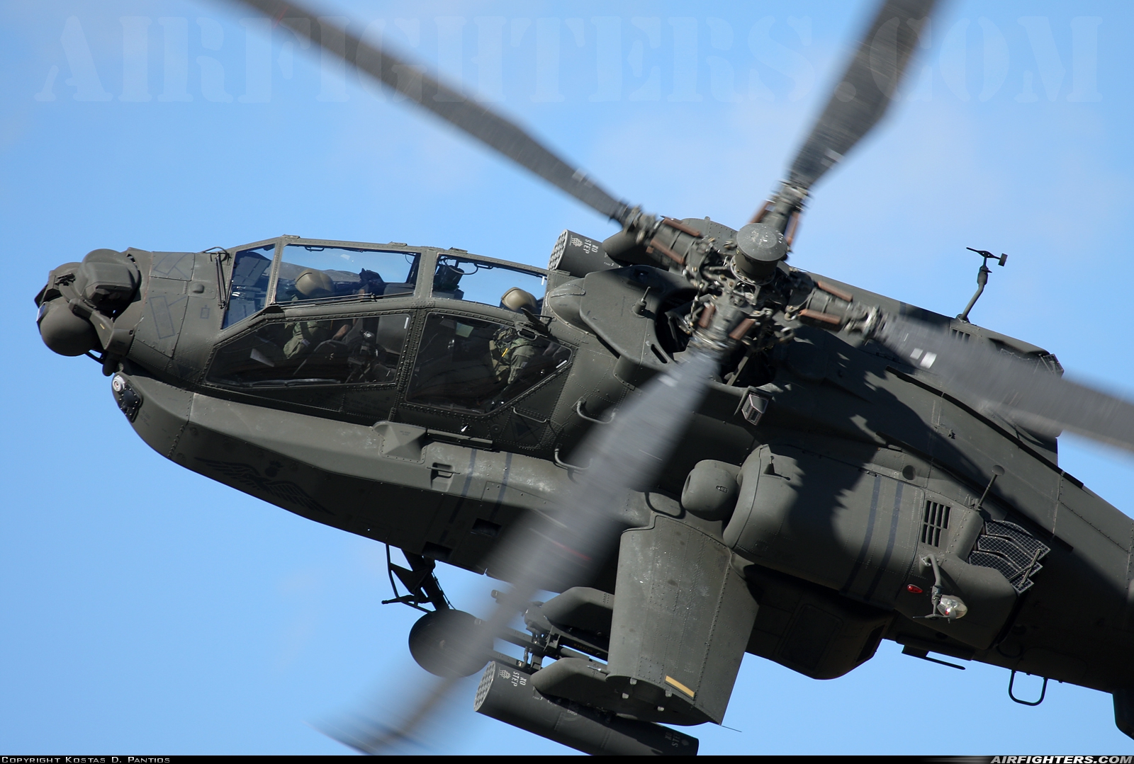 Greece - Army Boeing AH-64DHA Apache Longbow ES1027 at Megara AB - Pahi (LGMG), Greece