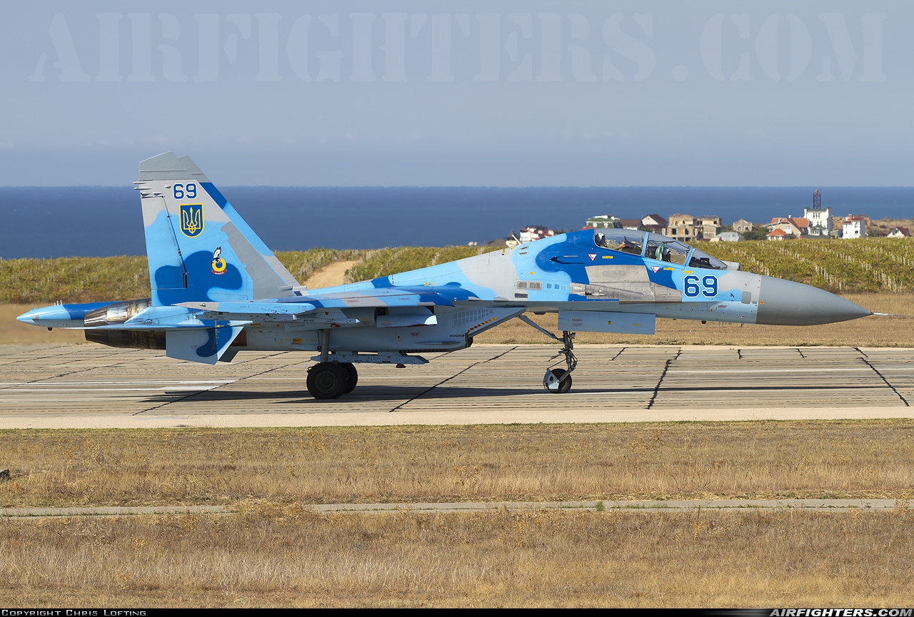 Ukraine - Air Force Sukhoi Su-27UB  at Sevastopol - Belbek (UKS / UKFB), Ukraine
