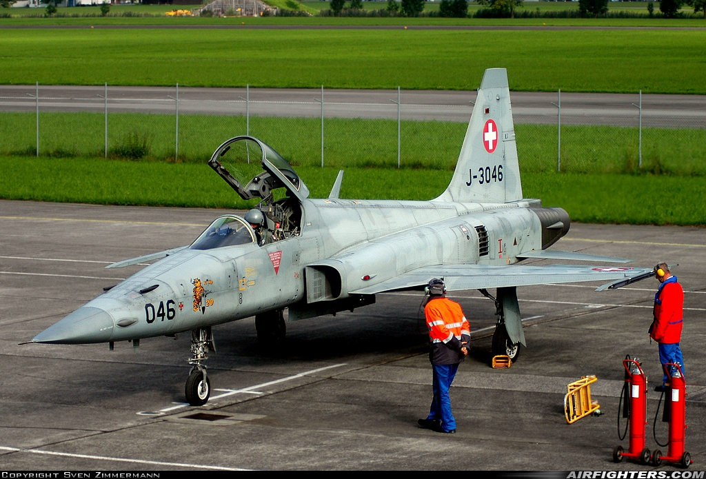 Switzerland - Air Force Northrop F-5E Tiger II J-3046 at Buochs (Stans) (LSMU / LSZC), Switzerland