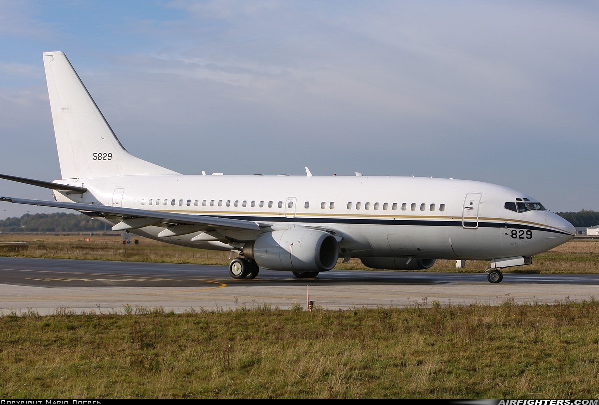 USA - Navy Boeing C-40A Clipper (737-7AFC) 165829 at Eindhoven (- Welschap) (EIN / EHEH), Netherlands