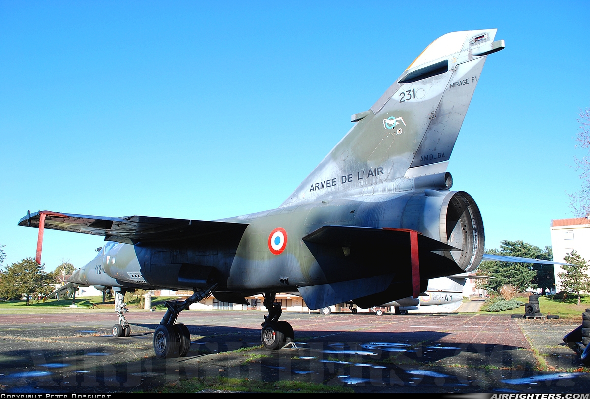 France - Air Force Dassault Mirage F1CT 231 at Mont de Marsan (LFBM), France
