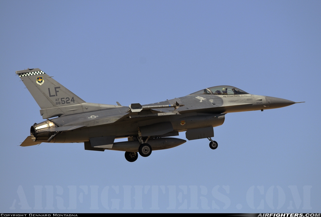 USA - Air Force General Dynamics F-16C Fighting Falcon 88-0524 at Glendale (Phoenix) - Luke AFB (LUF / KLUF), USA
