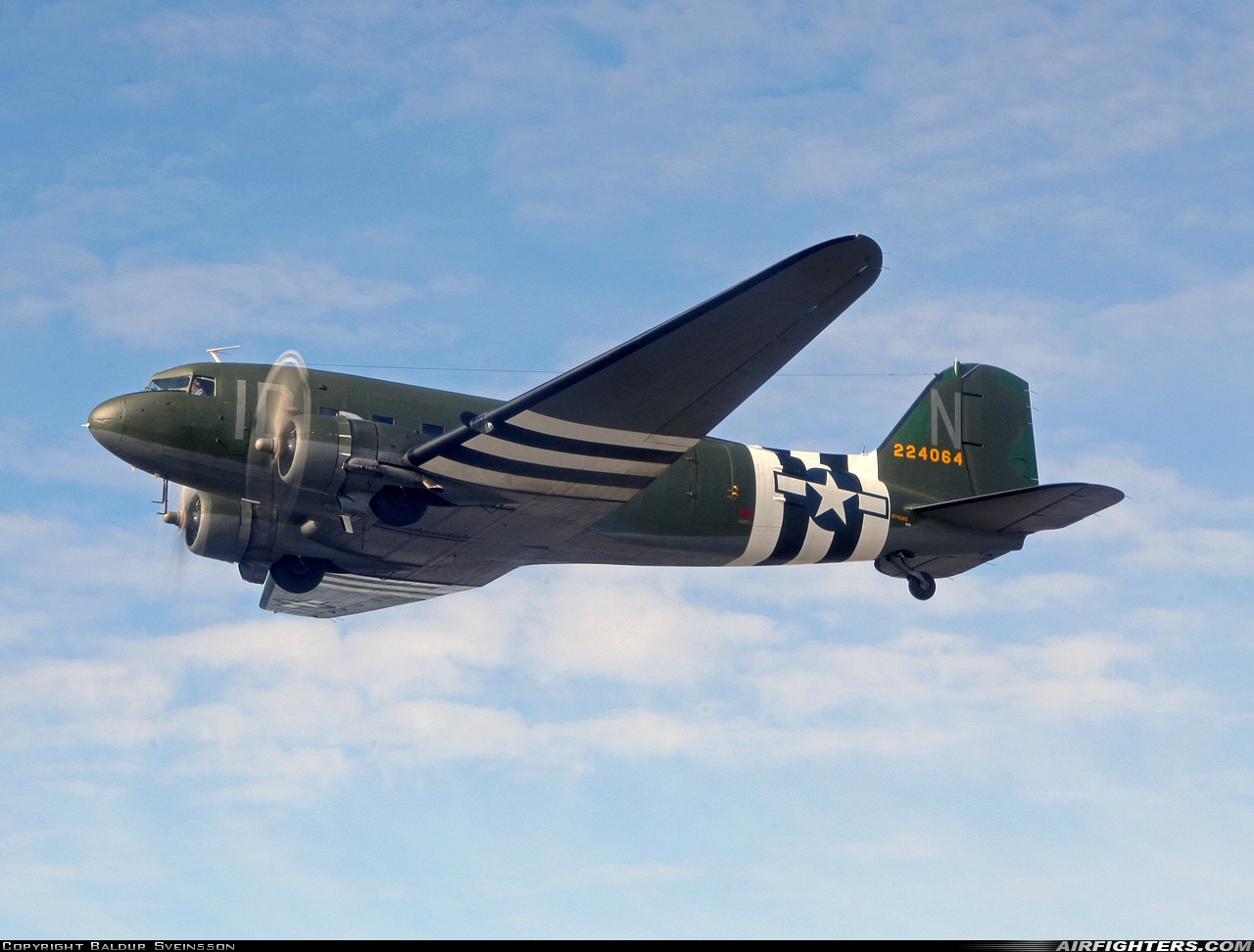 Private Douglas C-47 Skytrain N74589 at In Flight, Iceland