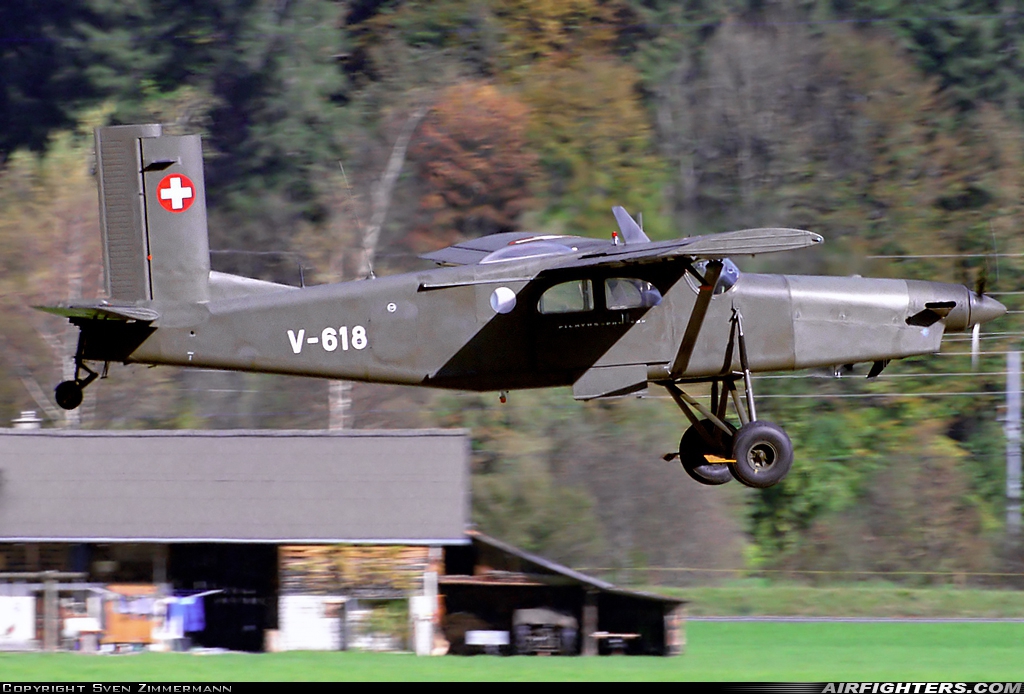 Switzerland - Air Force Pilatus PC-6/B2-H2M-1 Turbo Porter V-618 at Meiringen (LSMM), Switzerland