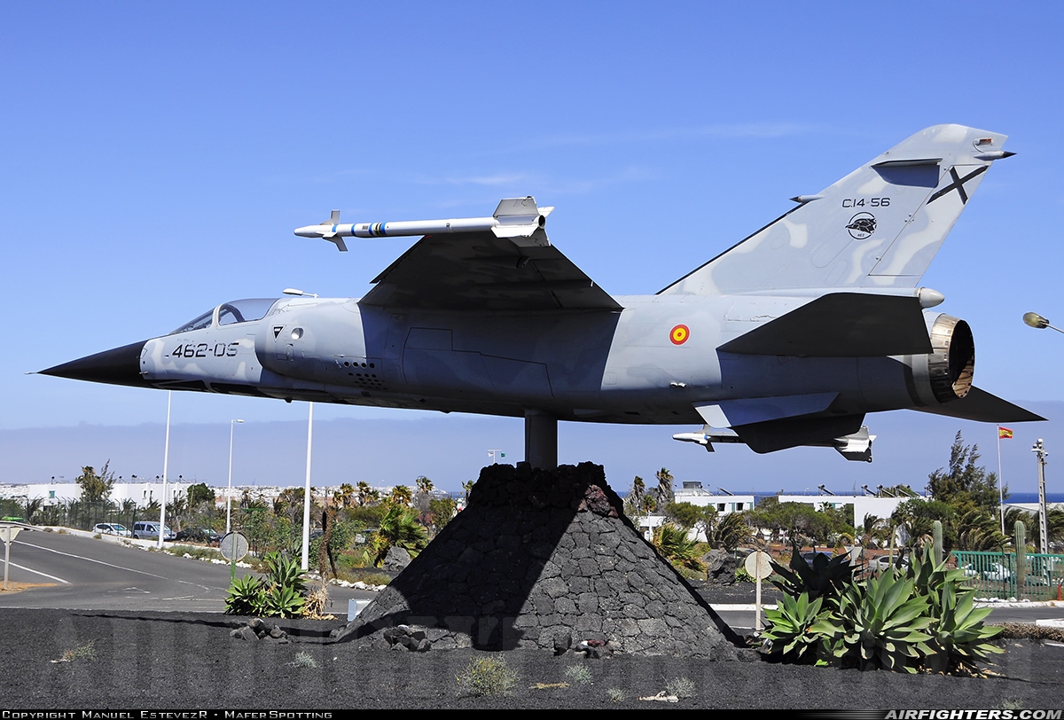 Spain - Air Force Dassault Mirage F1EDA C.14C-75 at Lanzarote (- Arrecife) (ACE / GCRR), Spain