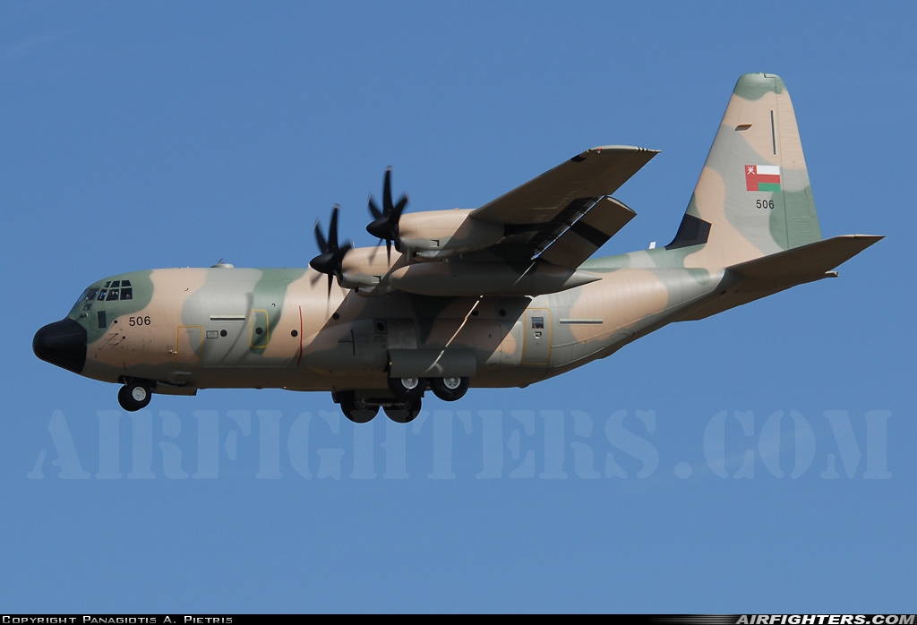 Oman - Air Force Lockheed Martin C-130J Hercules (L-382) 506 at Athens - Eleftherios Venizelos (Spata) (ATH / LGAV), Greece