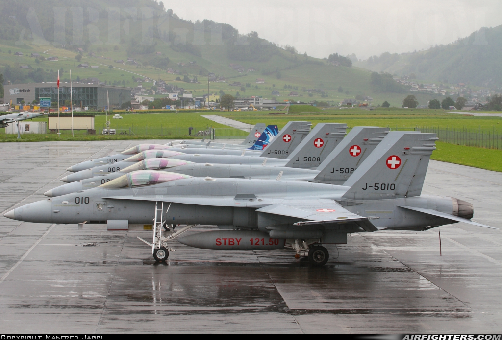 Switzerland - Air Force McDonnell Douglas F/A-18C Hornet J-5021 at Buochs (Stans) (LSMU / LSZC), Switzerland