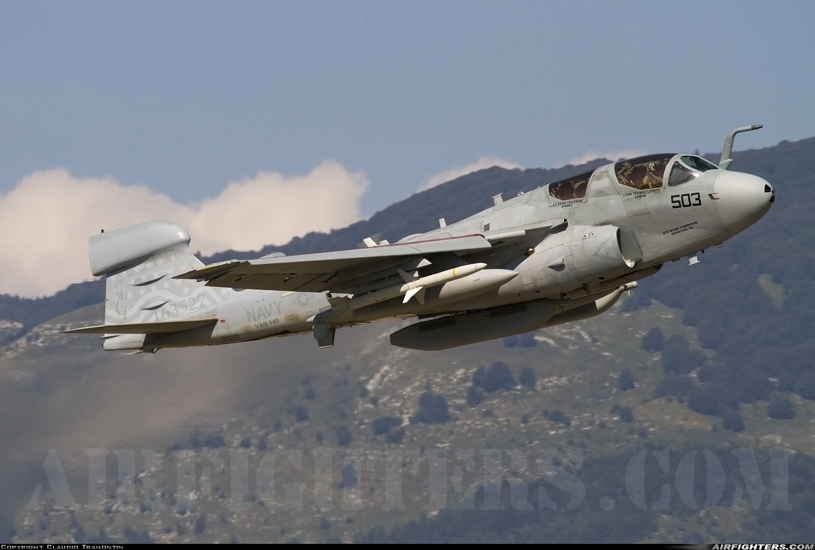USA - Navy Grumman EA-6B Prowler (G-128) 163527 at Aviano (- Pagliano e Gori) (AVB / LIPA), Italy