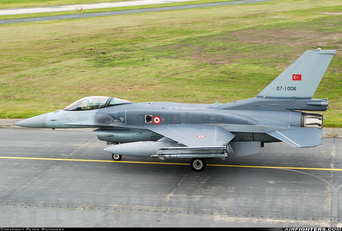 Türkiye - Air Force General Dynamics F-16C Fighting Falcon 07-1006 at Wittmundhafen (Wittmund) (ETNT), Germany