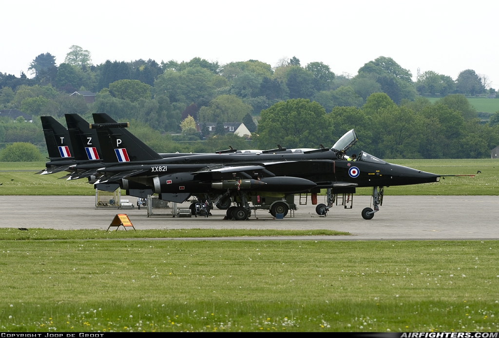 UK - Air Force Sepecat Jaguar GR1 XX821 at Cosford (EGWC), UK
