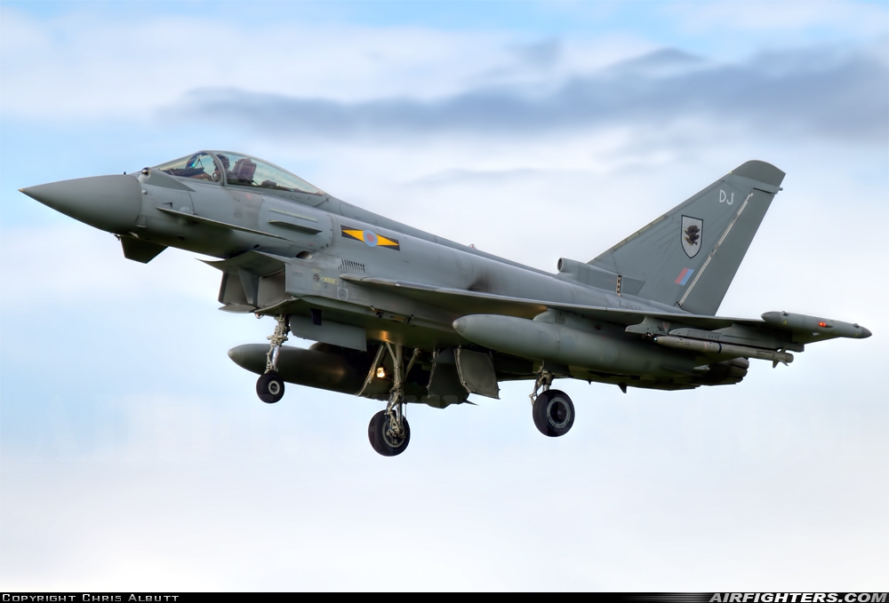 UK - Air Force Eurofighter Typhoon FGR4 ZJ935 at Coningsby (EGXC), UK