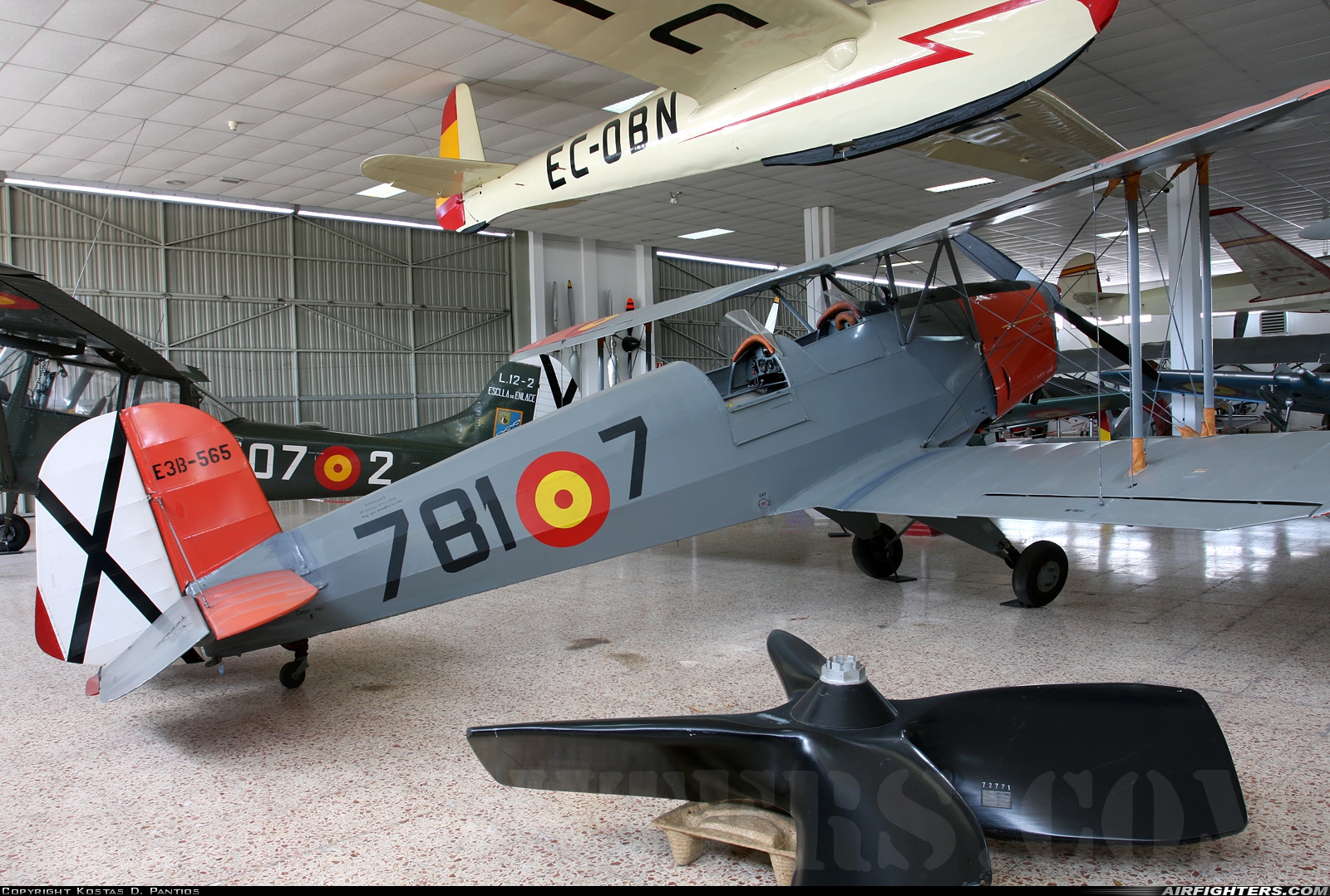 Spain - Air Force CASA 1.131-E3b Jungmann E.3B-565 at Madrid - Cuatro Vientos (LECU / LEVS), Spain