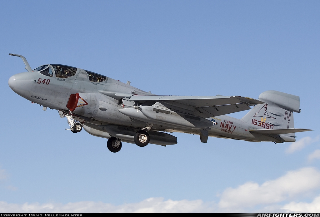 USA - Navy Grumman EA-6B Prowler (G-128) 163890 at Las Vegas - Nellis AFB (LSV / KLSV), USA