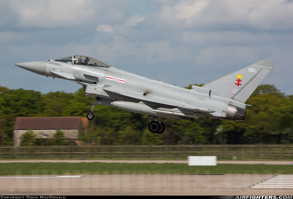 UK - Air Force Eurofighter Typhoon FGR4 ZJ947 at Coningsby (EGXC), UK