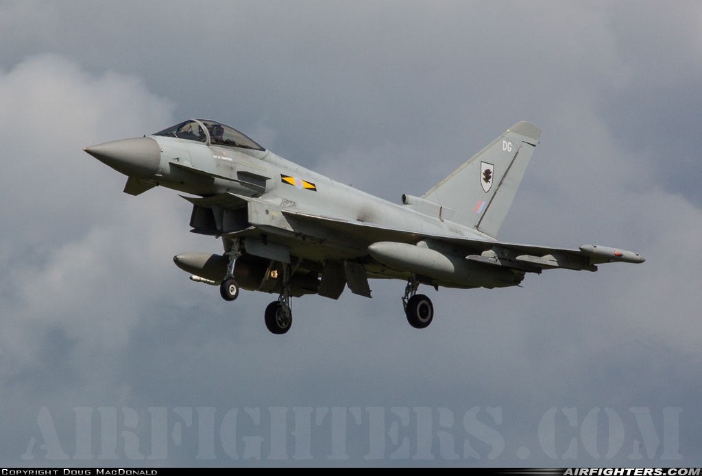 UK - Air Force Eurofighter Typhoon FGR4 ZK300 at Coningsby (EGXC), UK