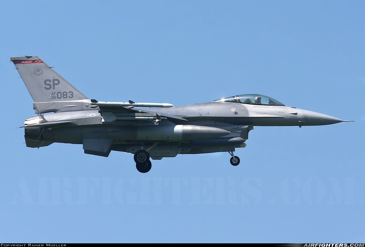 USA - Air Force General Dynamics F-16C Fighting Falcon 96-0083 at Spangdahlem (SPM / ETAD), Germany