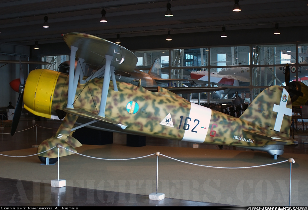 Italy - Air Force Fiat CR.42 Falco MM5643 at Vigna di Valle - Seaplane (LIRB), Italy