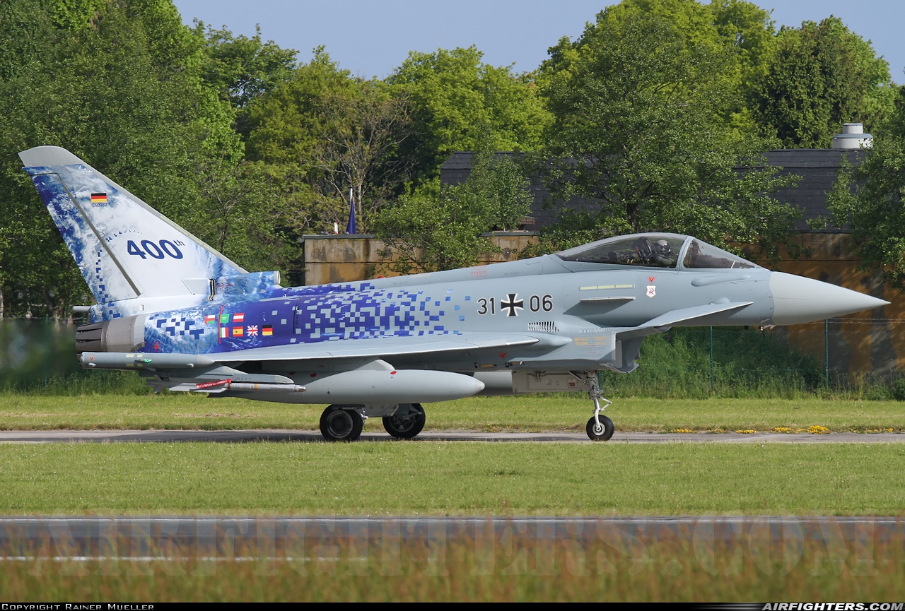 Germany - Air Force Eurofighter EF-2000 Typhoon S 31+06 at Wittmundhafen (Wittmund) (ETNT), Germany