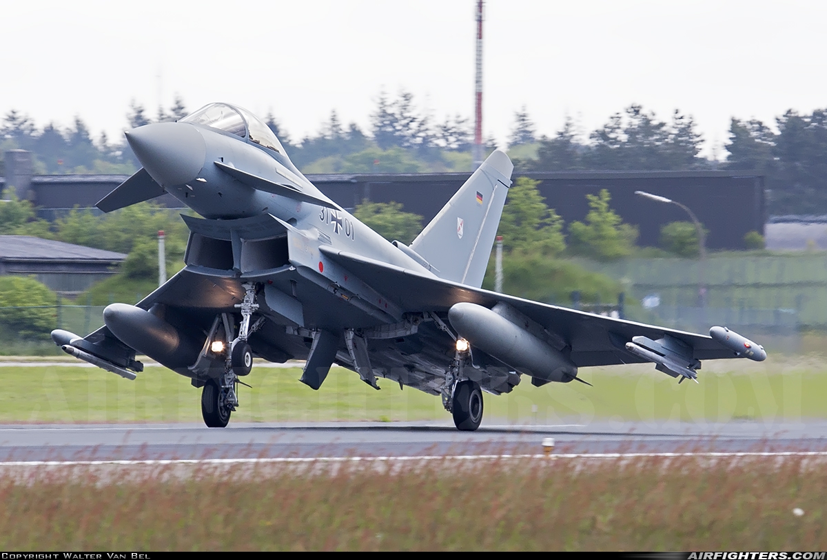 Germany - Air Force Eurofighter EF-2000 Typhoon S 31+01 at Wittmundhafen (Wittmund) (ETNT), Germany