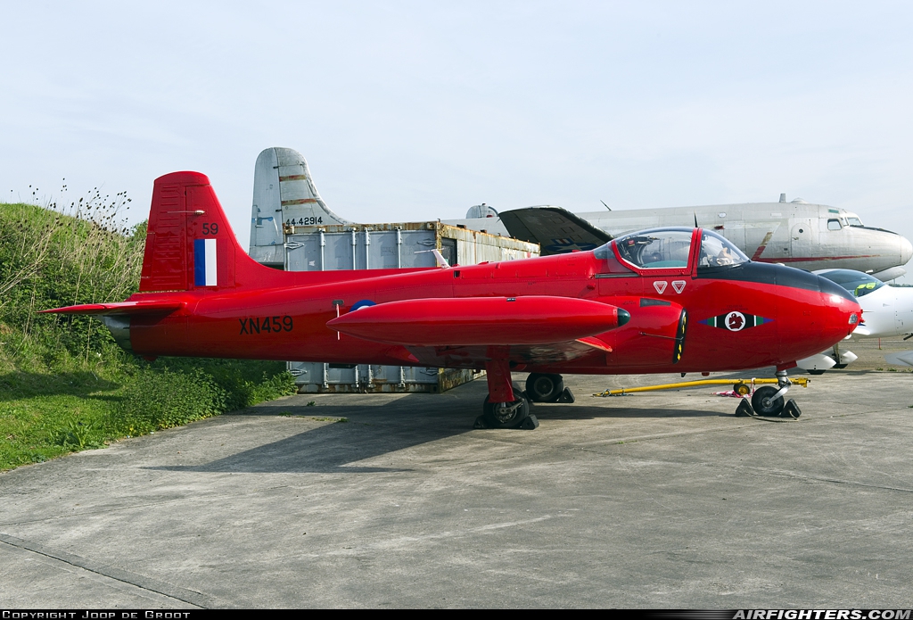 Private Hunting Percival P-84 Jet Provost T3A G-BWOT at North Weald (EGSX), UK