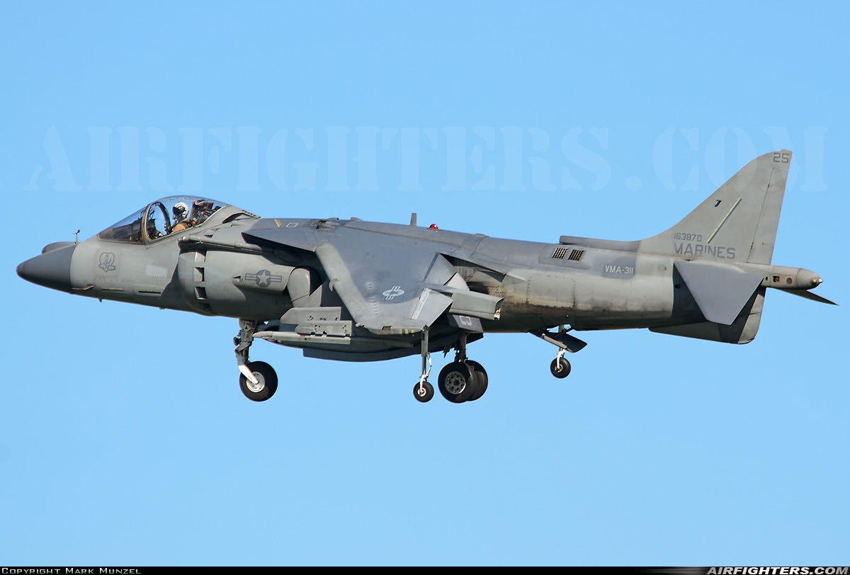 USA - Marines McDonnell Douglas AV-8B Harrier II 163870 at Yuma - MCAS / Int. (NYL / KNYL), USA