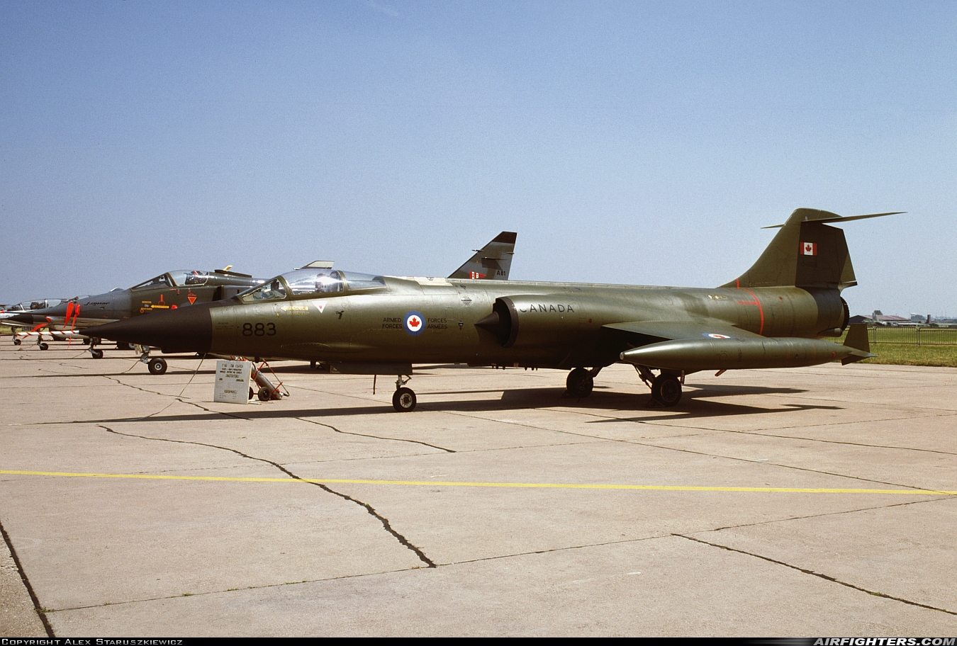 Canada - Air Force Canadair CF-104 Starfighter (CL-90) 104883 at Metz - Frescaty (MZM / LFSF), France