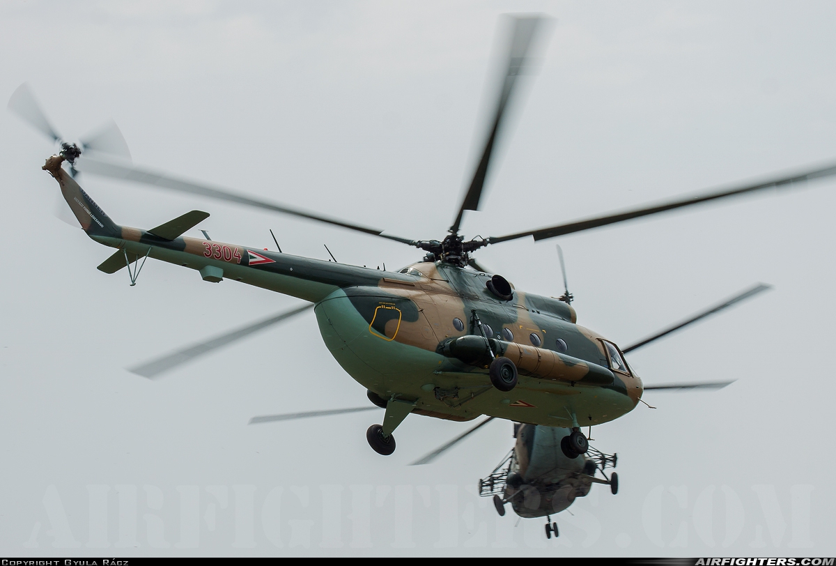 Hungary - Air Force Mil Mi-8T 3304 at Szolnok (LHSN), Hungary