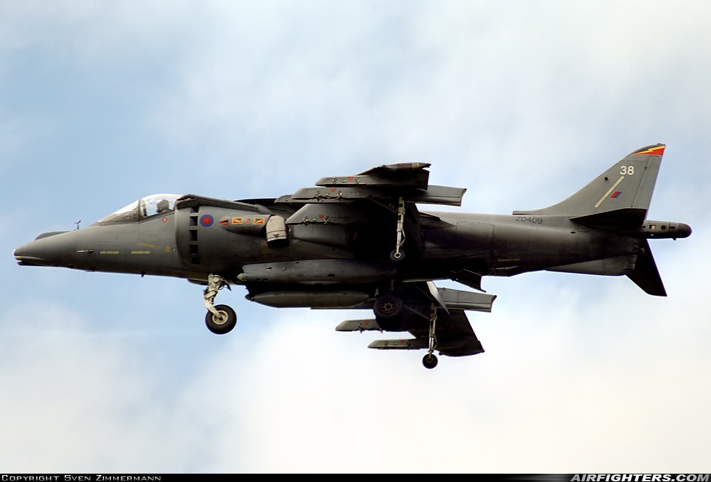 UK - Air Force British Aerospace Harrier GR.7 ZD409 at Eggebek (ETME), Germany