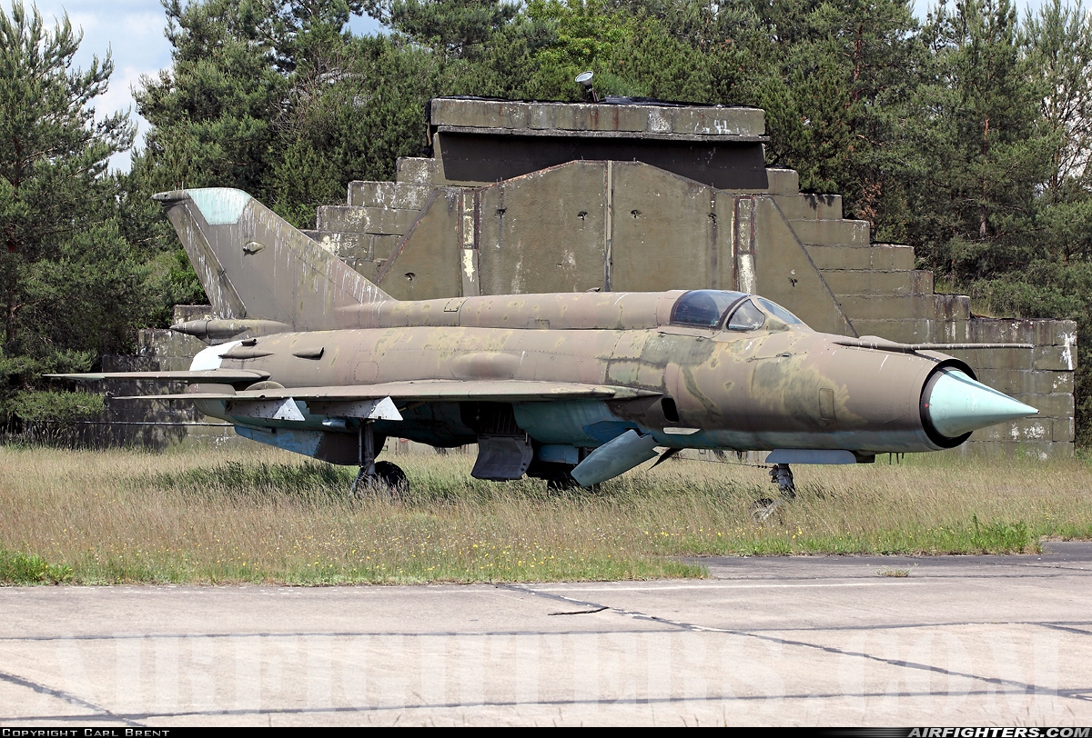 East Germany - Air Force Mikoyan-Gurevich MiG-21M 505 at Holzdorf (ETSH), Germany