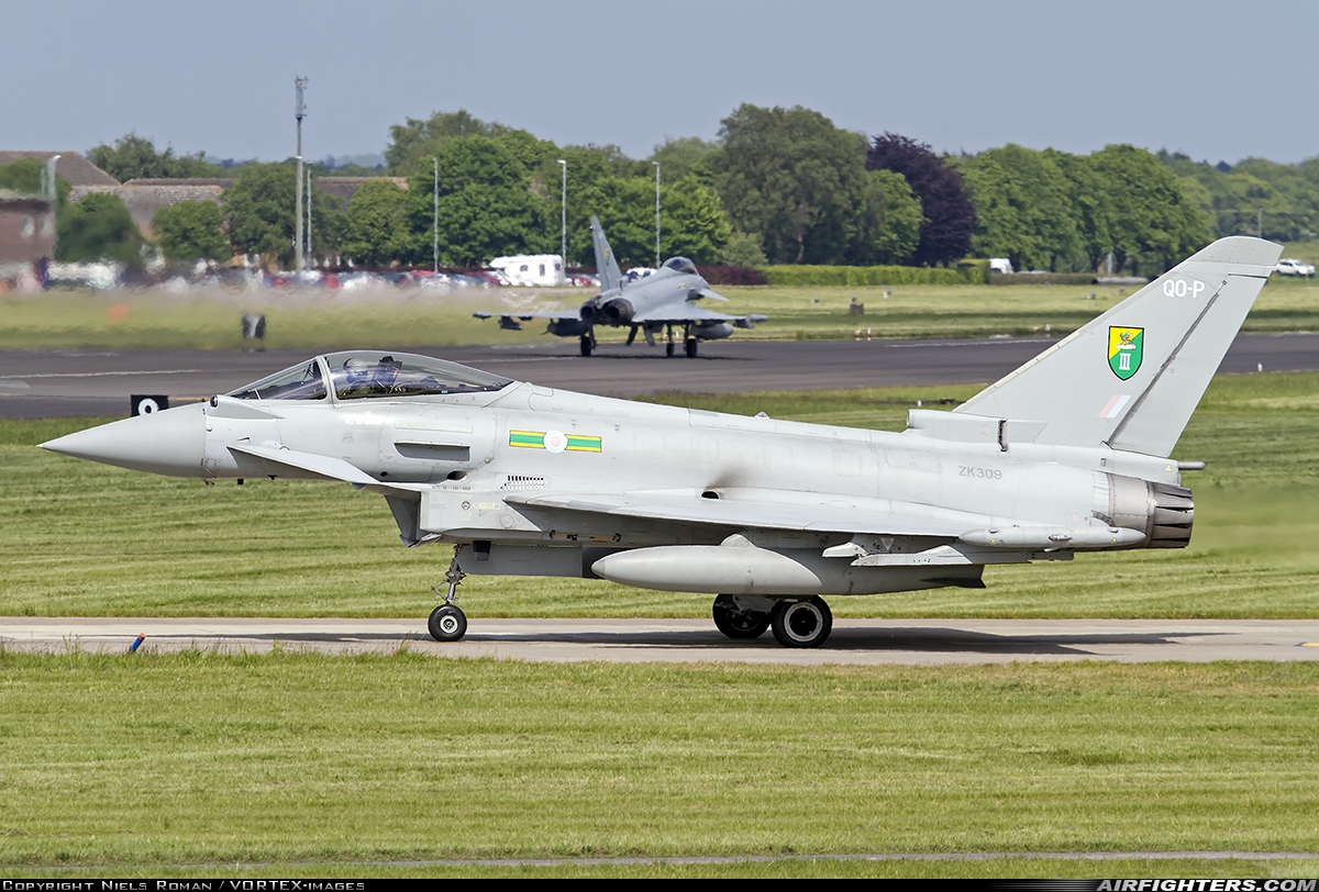 UK - Air Force Eurofighter Typhoon FGR4 ZK309 at Coningsby (EGXC), UK