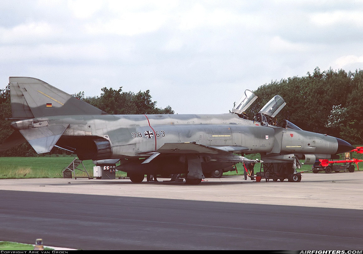 Germany - Air Force McDonnell Douglas F-4F Phantom II 38+63 at Leeuwarden (LWR / EHLW), Netherlands