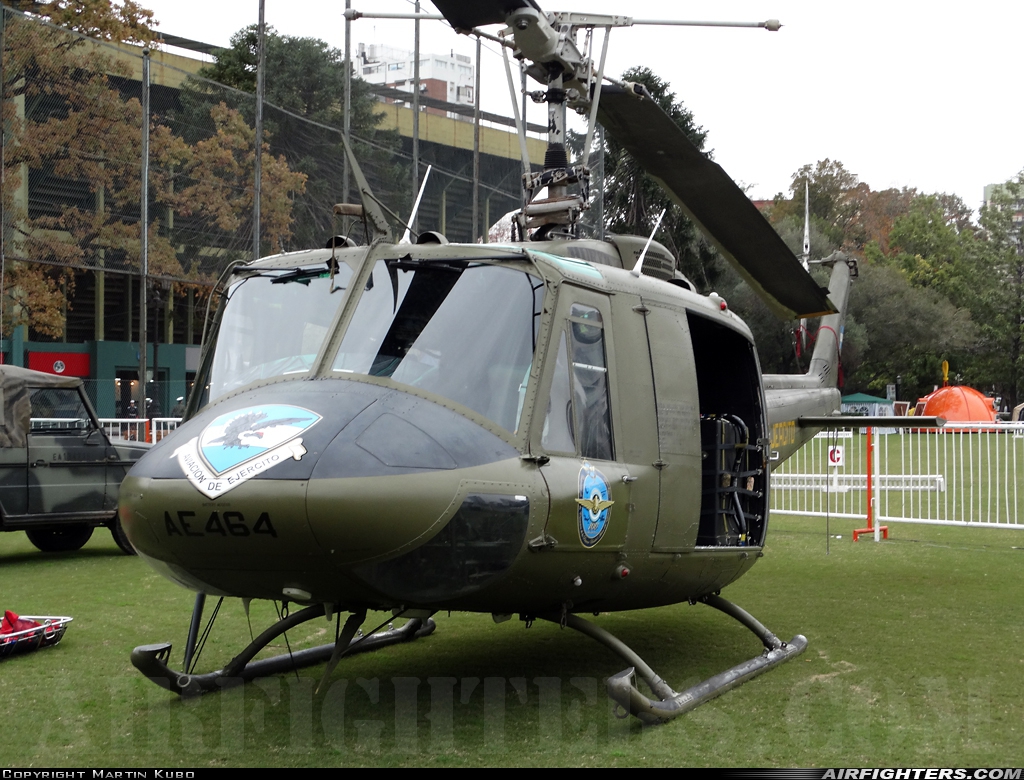 Argentina - Army Bell UH-1H-II Iroquois (205) AE-464 at Off-Airport - Buenos Aires - Campo de Polo, Argentina