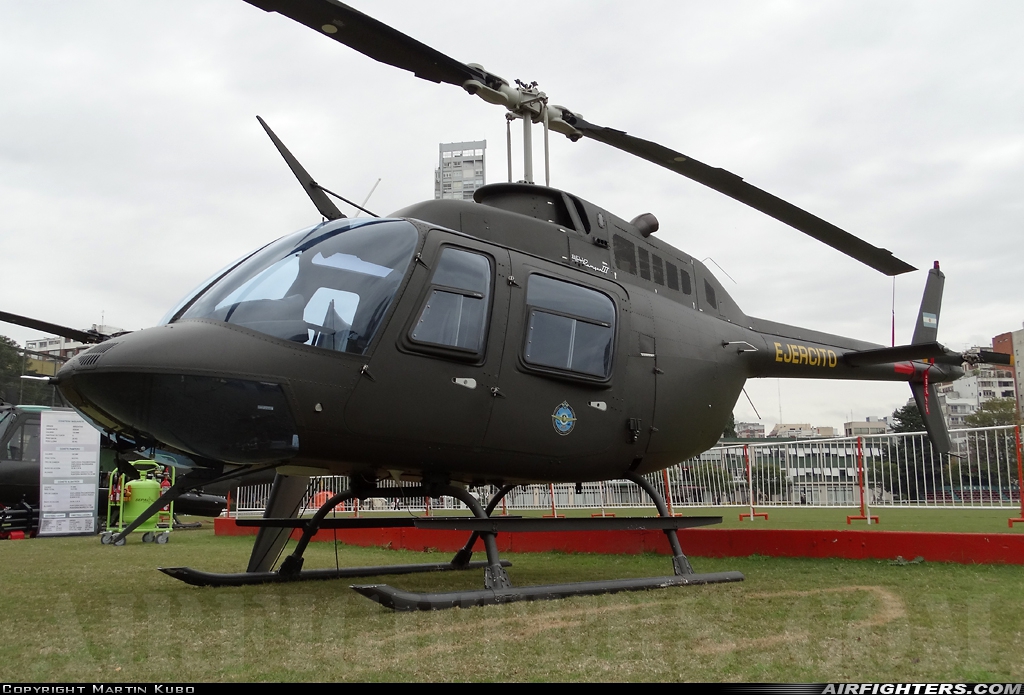 Argentina - Army Bell 206B-3 JetRanger III AE-368 at Off-Airport - Buenos Aires - Campo de Polo, Argentina
