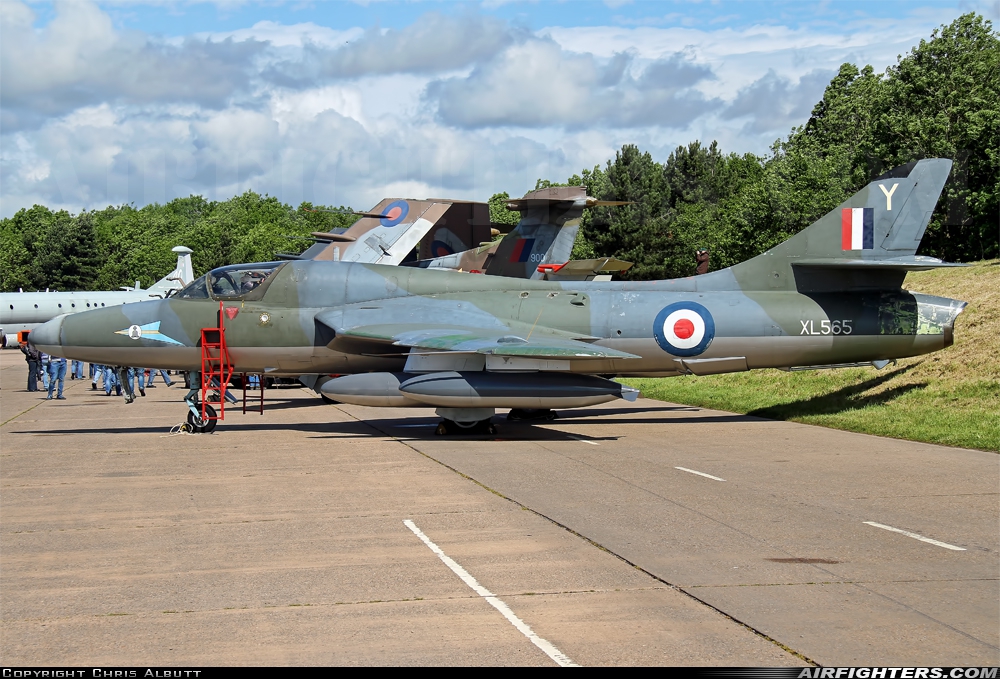 UK - Air Force Hawker Hunter T7 XL565 at Bruntingthorpe, UK