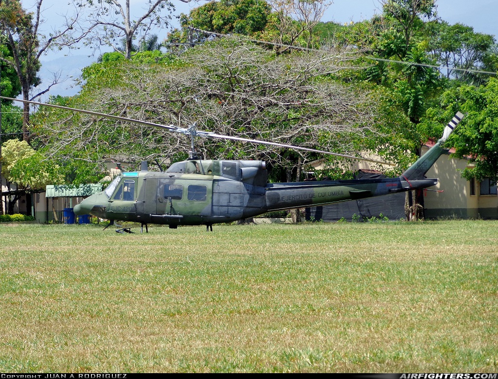 Colombia - Army Bell UH-1N Iroquois (212) EJC-4202 at Villavicencio - Apiay (API / SKAP), Colombia