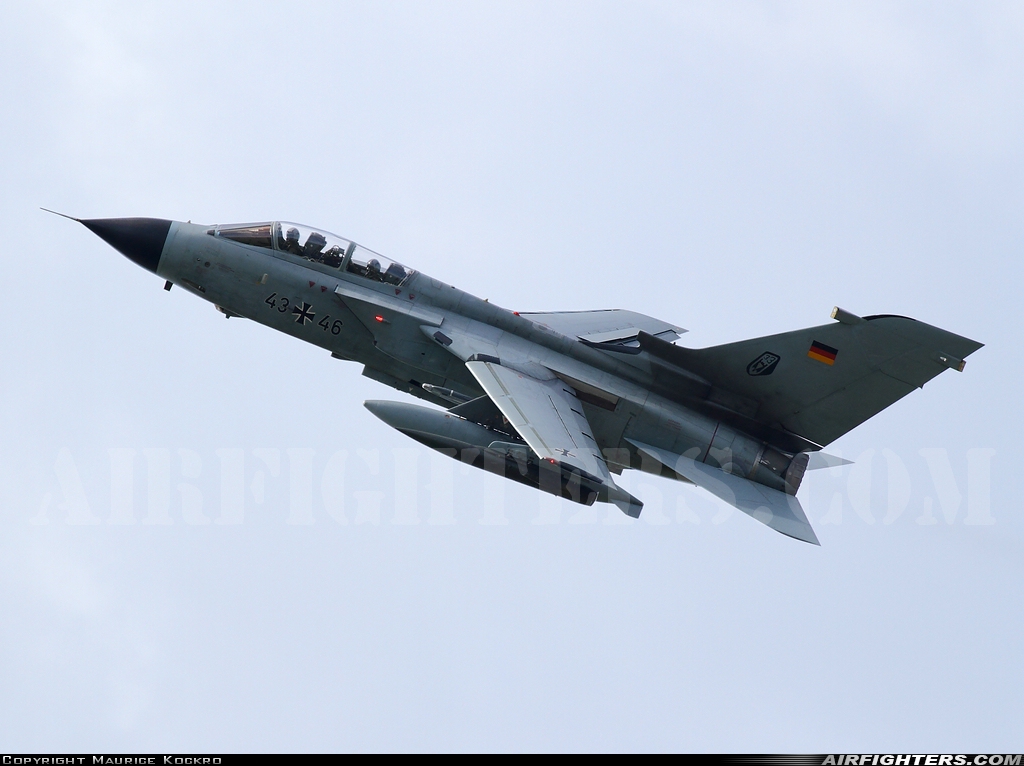 Germany - Air Force Panavia Tornado IDS 43+46 at Berlin - Schonefeld (SXF / EDDB), Germany
