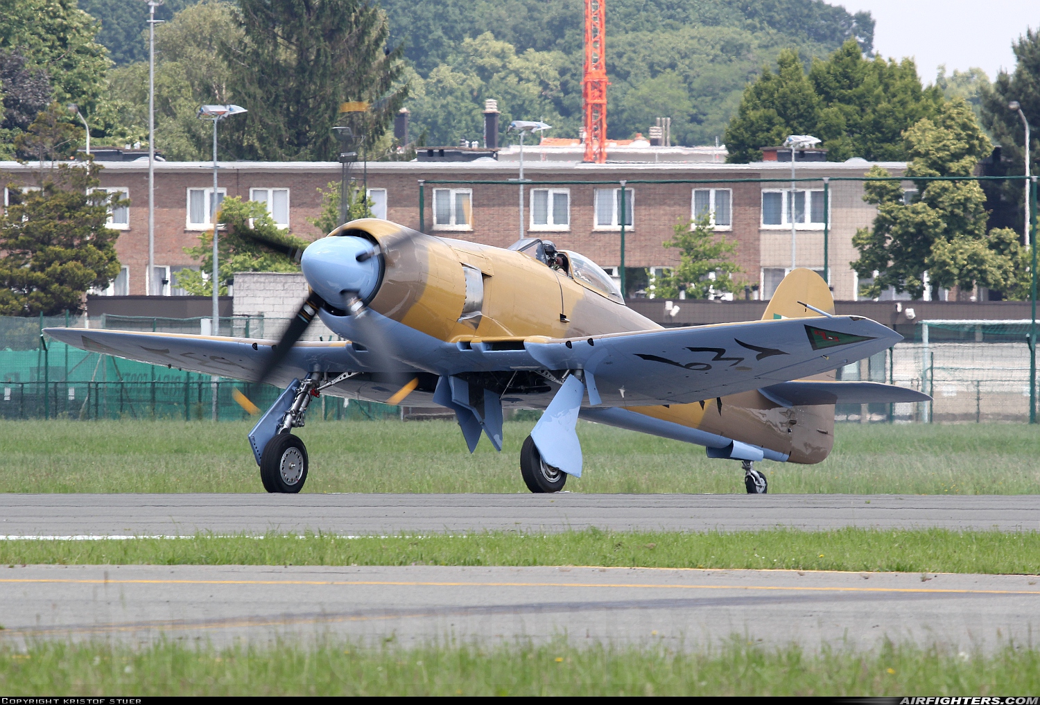 Private Hawker Fury ISS OO-ISS at Antwerp - Deurne (ANR / EBAW), Belgium