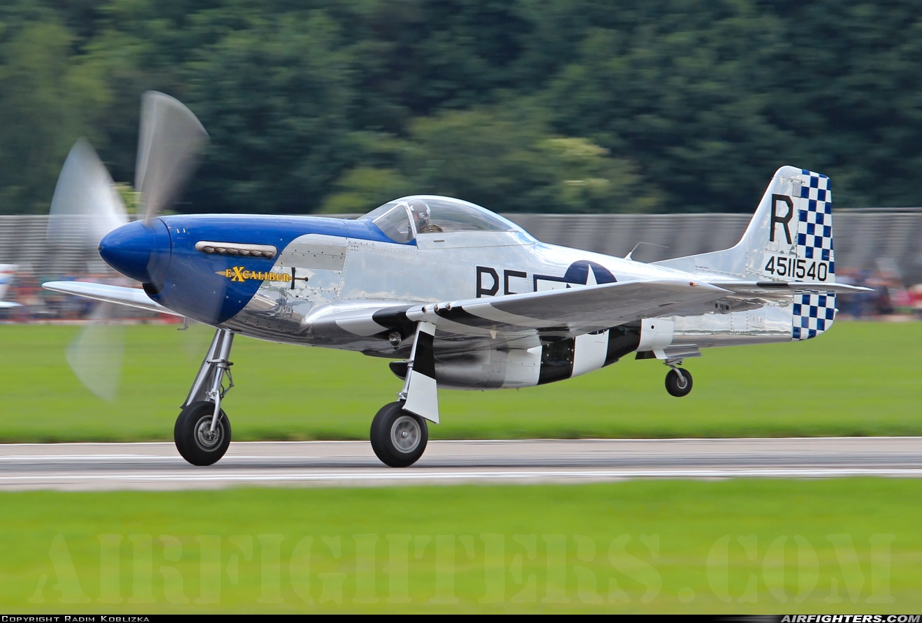 Private North American P-51D Mustang N151W at Pardubice (PED / LKPD), Czech Republic