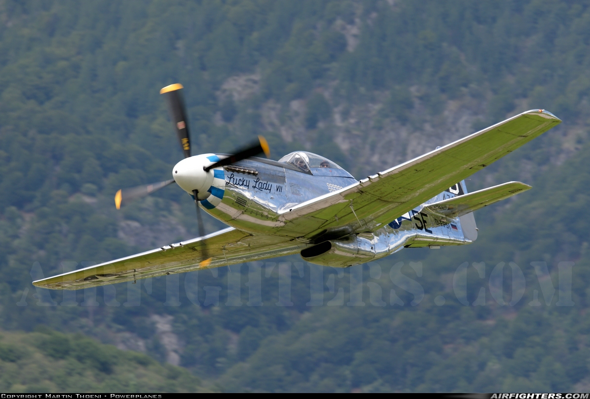 Private North American P-51D Mustang D-FPSI at Locarno (- Magadino) (LSZL / LSMO), Switzerland