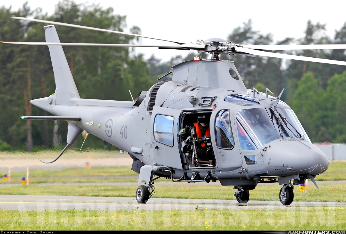 Sweden - Air Force Agusta Hkp15B (A-109E LUH) 15040 at Ronneby (RNB / ESDF), Sweden